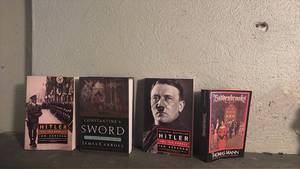 lot 103 image: Lot of 4 Books Hitler Biographies, Constantines Sword, Buddenbrooks