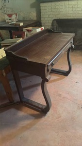 Wood Writing with Drawer and Raised Gallery Back