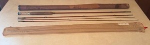 lot 122 image: Vintage Heddon Split Bamboo 4-Piece Fly Fishing