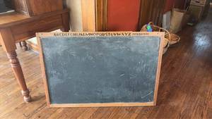 lot 150 image: Vintage Reversible Double Sided Chalk Board