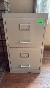 lot 214 image: 2 Drawer Vertical File Cabinet
