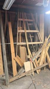 lot 302 image: Scaffolding, Assorted Wood Boards,  Lumber