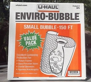 lot 312 image: NEW BOX U-Haul BUBBLE Wrap