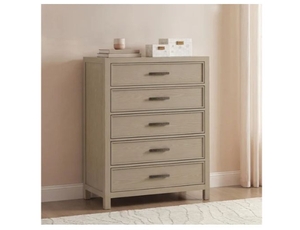 lot 25092 image: Calmoro 5 Drawer Chest of Drawers - Retail $899