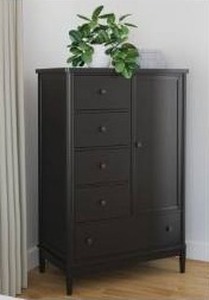 lot 25094 image: Ashley Furniture Portdown 5 Drawer Chest of Drawers - Retail $1,199