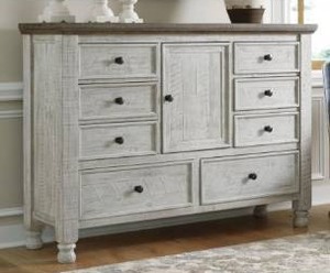 Ashley Furniture Havalance 8 Drawer Dresser with Door - Retail: $1,299