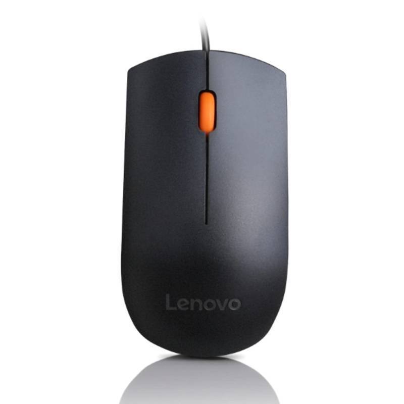 lot 2003 image: Lenovo 300 USB Wired Computer Mouse - Full Size Optical Ambidextrous Mouse with 1600 DPI, Reliable USB-A Wired Connection, Easy 3-Button Navigation �� Long Lasting, Durable Basic Mouse, Black - Retail $13