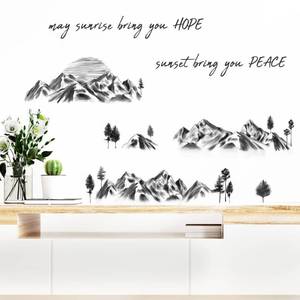 lot 2026 image: TIMBER ARTBOX Aesthetic Wall Stickers for Living Room �� Mountain Wall Art & Tree Decals �� Peace & Hope Inspirational Stickers �� Motivating Quotes Wall D�cor - Retail $23