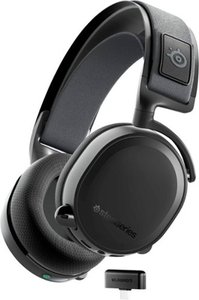lot 100 image: SteelSeries Arctis 7 Wireless Gaming Headset �� PS5  PS4  PC  Mac  Android  PlayStation & Nintendo Switch - Black - Open Box Appears New