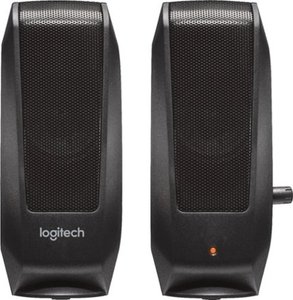 lot 101 image: Logitech S150 USB Stereo Speakers for Desktop or Laptop - Black (980-000309) Audio Streaming