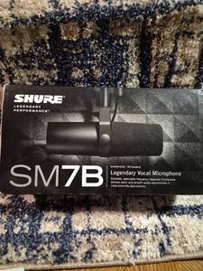 lot 110 image: Shure SM7B Cardioid Dynamic Legendary Vocal Microphone
