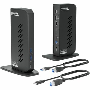 lot 112 image: Plugable USB 3.0 and USB-C Universal Laptop Docking Station for Windows and Mac