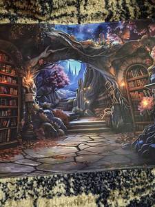 lot 138 image: Fantasy Library Cave Mouse Pad Gaming Mat