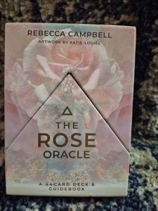lot 153 image: The Rose Oracle by Rebecca Campbell 44-Card Deck & Guidebook