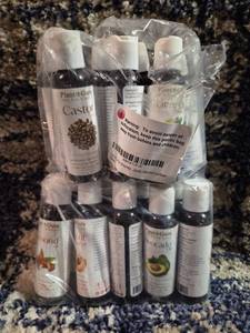 lot 173 image: Plant Guru 100% Pure Natural Carrier Oil Set 10 Varieties 2 oz Each