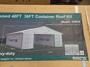 lot 6610 image: KJ 36FT x 40FT Container Roof Kit Model K4036
