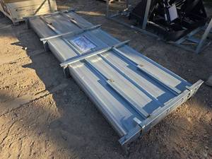 lot 6612 image: Industrial Metal Plates K0311 10 ft long galvanized corrugated steel panel quantity 100 sheets
