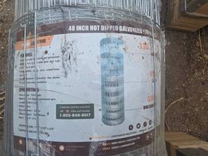 lot 6720 image: LandHonor 48 Inch Hot Dipped Galvanized Farm Fence Roll 330 ft