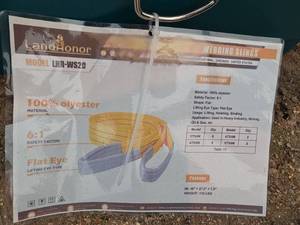 lot 6737 image: LandHonor LHR-WS20 Webbing Slings Kit 61 Safety Factor Flat Eye 17 Pieces