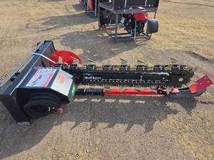 lot 6749 image: RayTree 48 Inch Hydraulic Chain Trencher Model RMT48