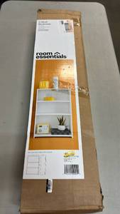 lot 2001 image: Room Essentials 3-Shelf Bookcase 35 in W x 24 in D x 90.2 in H