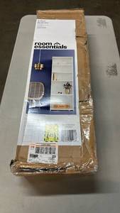 lot 2007 image: Room Essentials 5-Shelf Bookcake, White Finish, 71 in W x 24 in H x 29.2 cm D