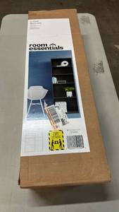 lot 2010 image: Room Essentials 5-Shelf Bookcase Black Finish