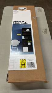 lot 2012 image: room essentials 5-Shelf Bookcase Black Finish 71 in H x 29.2 in W