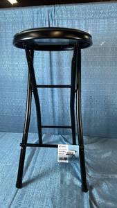 lot 2037 image: Rakform Vinyl Padded Folding Stool 13 L x 24.6 H x 12.1 D
