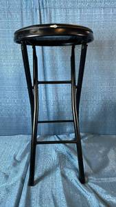 lot 2038 image: Peakform Vinyl Padded Folding Stool 17 L x 24.6 H x 12 D