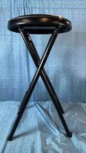 lot 2039 image: Peakform Vinyl Padded Folding Stool 13 L x 24.6 H x 12.1 D