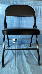 lot 2048 image: Peakform Vinyl Padded Folding Chair 18.3 L x 29.6 H x 19.7 D