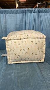 lot 3000 image: Woven Cotton Printed Pouf Ottoman - Threshold designed with Studio McGee