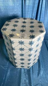 lot 3010 image: Ceramic Side Table Natural Off-White - Threshold designed with Studio McGee