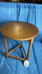 lot 3015 image: Scalloped Side Table Light Oak - Threshold designed with Studio McGee