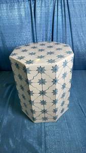 lot 3036 image: Ceramic Side Table Natural Off-White - Threshold designed with Studio McGee