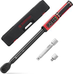 lot 142324 image: SUERCUP 12-Inch Drive Digital Torque Wrench, 3.8-250.8Ft.Lb, for Lug Nuts