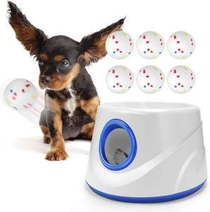 lot 242183 image: Automatic Dog Ball Thrower Launcher for Small to Medium Dogs, Tennis Machine Ball Thrower for Dogs, Interactive Dog Toys for Boredom, Games to Keep Them Busy, Includes 6 ETPU Balls, 2.3 Inch (BLUE)