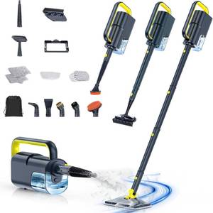 lot 242191 image: 10-in-1 Steam Cleaner, Detachable Handheld Steam Mop for Multi-Surface