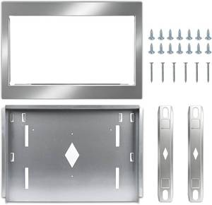 lot 242200 image: Retails for $200 GMTK2768AF 27 Inch Stainless Steel Microwave Trim Kit for Frigidaire Gallery GMBS3068AF 2.2cu.ft Built-In Microwave Oven