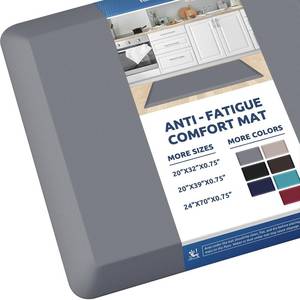 lot 242202 image: Retails for $112 0.8 Thick Kitchen Mat Cushioned Anti Fatigue Rug Comfort Floor Mats