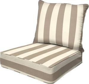 lot 342214 image: Retails for $113 Honeycomb Outdoor Heritage Deep Seat Cushion for Patio Furniture, 24 x 23