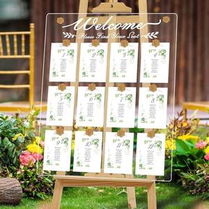 lot 342215 image: Wedding Seating Chart Board