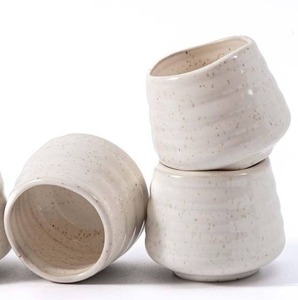 lot 342253 image: Ceramic Tea Cup Set, 5OZ Espresso Cups, Speckle, Set of 3