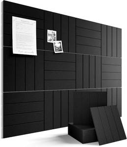 lot 442156 image: Fluxynara 48 x 36 Large Felt Bulletin Board, Black