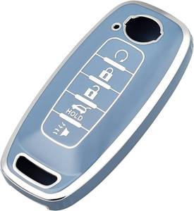 lot 442169 image: Key Fob Cover Compatible with Nissan Pathfinder Rouge 4Runner 5-Button Key