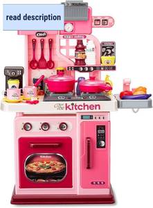 lot 442153 image: Kids Kitchen Playset,Cooking Stove,Play Sink,Oven,Lights & Sounds,Ages 3