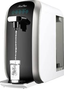 lot 251638 image: Retails for $220 SimPure Y7P-BW UV Countertop Reverse Osmosis Water Filter, NSFANSI 58 Certified, 5 Stage RO Water Filtration System, Water Purifier for Home, 4 1 Pure to Drain, BPA Free (No Installation Required)