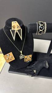 lot 102 image: Fashion Jewelry Lot -  Necklace, Pendant, Earrings, Bracelets and Ring