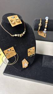 lot 106 image: Fashion Jewelry Lot - Earrings, Necklace, Bracelets